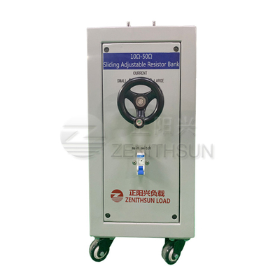 10kW 50 Ohm แบตเตอรีรีซิสเตอร์แบบเลื่อนได้พร้อม Hand Wheel