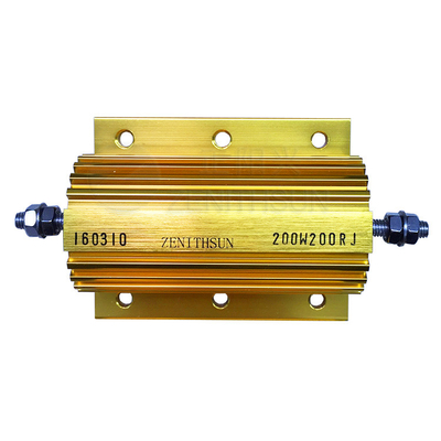 อลูมิเนียม 200W Housed Wirewound Led Load Resistors สำหรับ Capacitor Charge