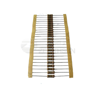 1/8W 5W ตัวต้านทานฟิล์มคงที่แบบไม่มีสารตะกั่ว CF Carbon Film Resistor